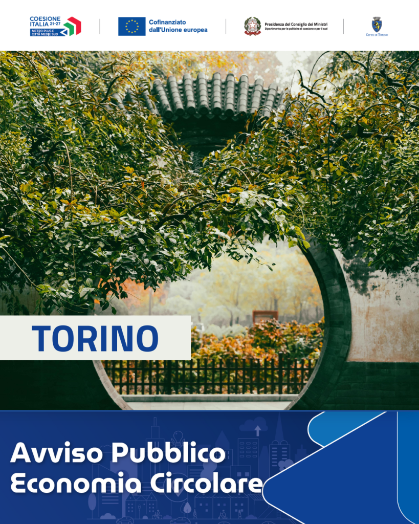 #Torino, Avviso Pubblico Economia circolare
